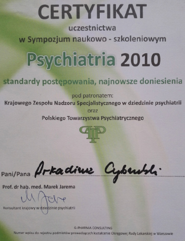 Psychiatria 2010: standardy postępowania, najnowsze doniesienia