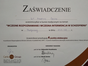 Wczesne Rozpoznawanie I Wczesna Interwencja W Schizofrenii